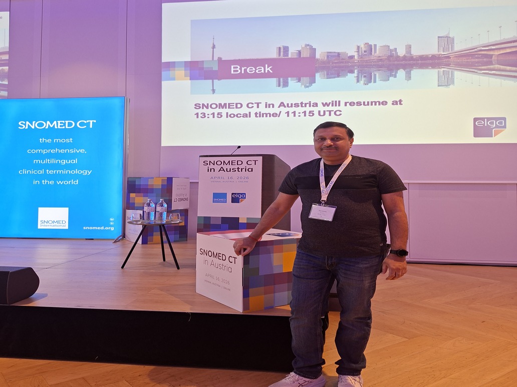 Participation in the SNOMED International Business Meeting and representation of the India NRC at the working group meetings in Vienna, Austria.